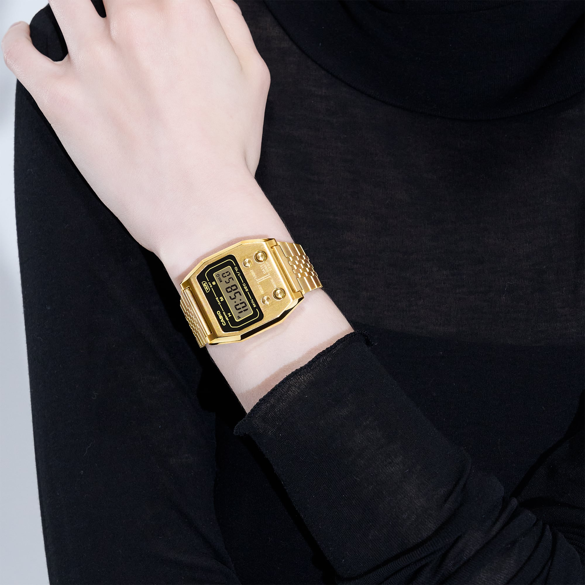 นาฬิกา Casio DIGITAL Vintage A-1100 series รุ่น A1100G-5 ของแท้ รับประกัน1ปี