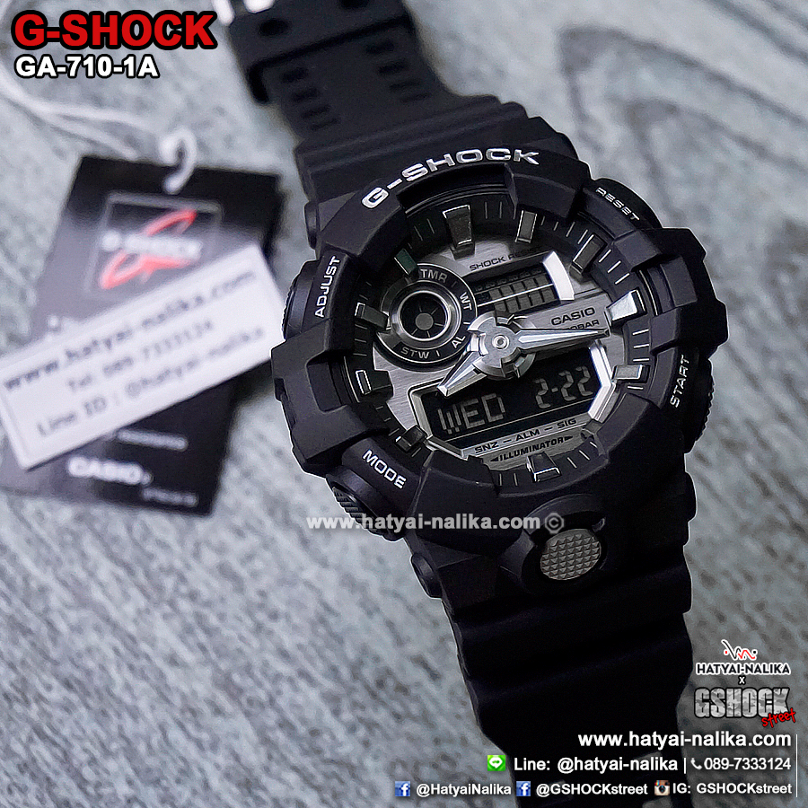 นาฬิกา คาสิโอ Casio G-Shock Standard ANALOG-DIGITAL รุ่น GA-710-1A ของแท้ รับประกัน 1 ปี