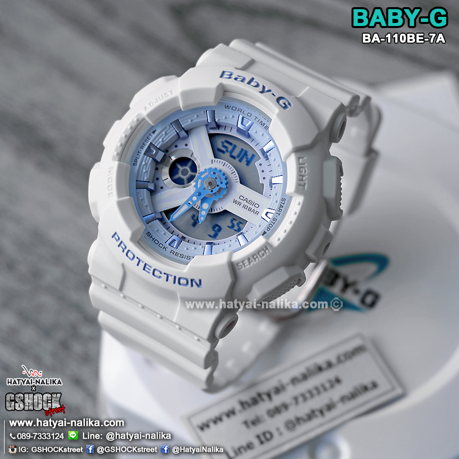 นาฬิกา Casio Baby-G Beach Pastel Color series รุ่น BA-110BE-7A ของแท้ รับประกัน1ปี