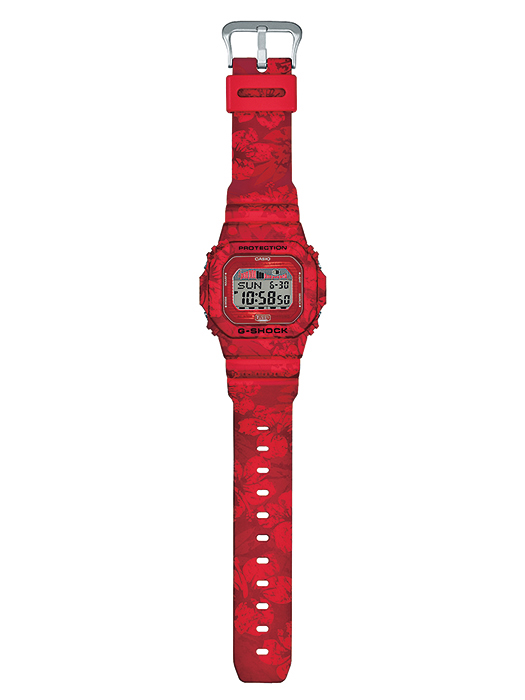 นาฬิกา Casio G-Shock Limited Vintage Flower Pattern series รุ่น GLX-5600F-4 "แดงฮาวาย" ของแท้ รับประกัน1ปี