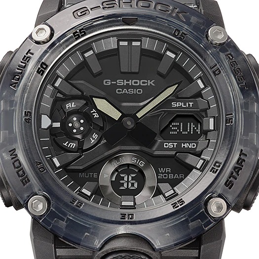 นาฬิกา Casio G-Shock Special Color Skeleton Grey & White series รุ่น GA-2000SKE-8A ของแท้ รับประกัน1ปี