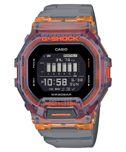 นาฬิกา Casio G-Shock G-SQUAD GBD-200SM Skeleton Bezel series รุ่น GBD-200SM-1A5 ของแท้ รับประกัน1ปี