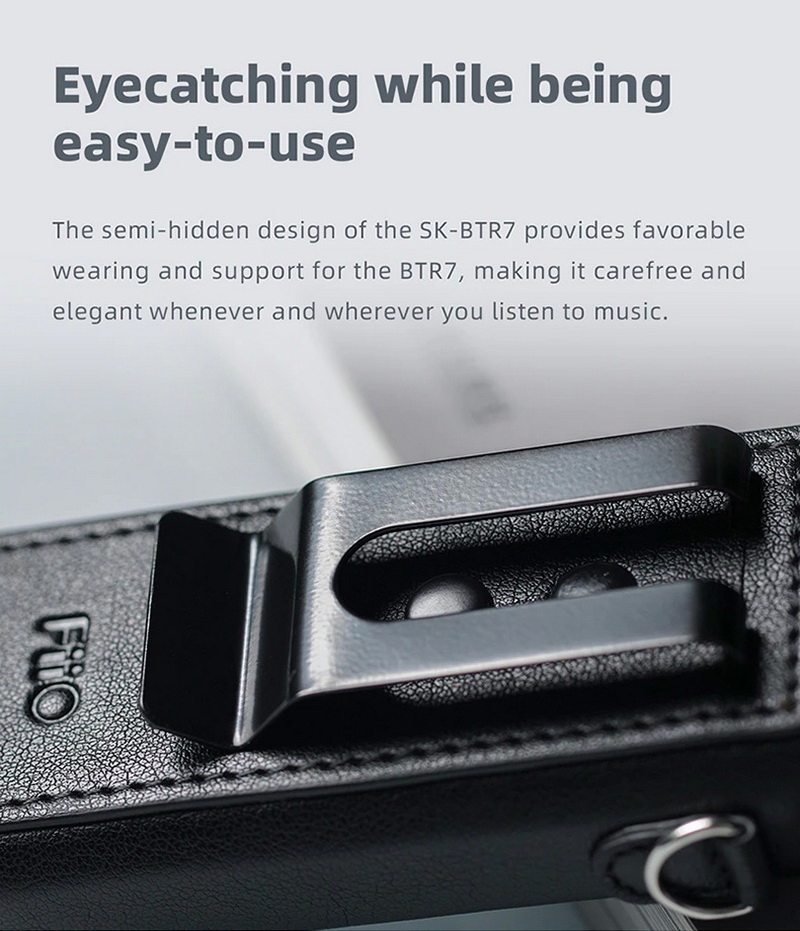 ขาย FiiO SK-BTR7 เคสหนังสำหรับ BTR7 เคสหนังที่มาพร้อมคลิปเกี่ยวด้านหลัง
