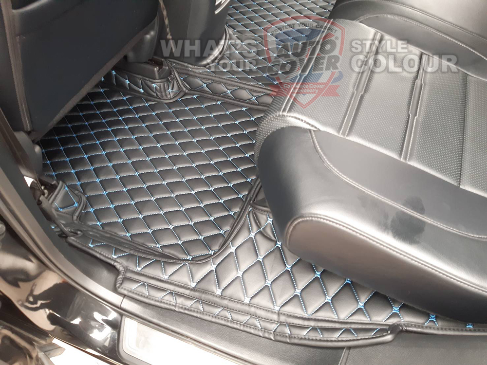 พรมปูพื้นรถยนต์ 6D รถ HONDA CRV (Gen 5) 2019-2023 รุ่น 5 ที่นั่ง พรมรถยนต์ชุดเต็มคันรวมแผ่นท้ายและหลังพนักพิง จำนวน 6 ชิ้น