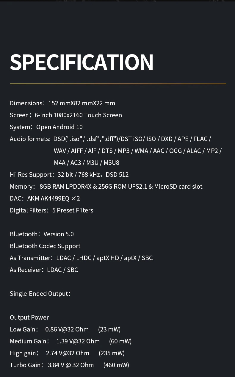 ขาย Shanling M9 DAP พกพา ระดับเรือธง รองรับ MQA ประกันศูนย์ไทย