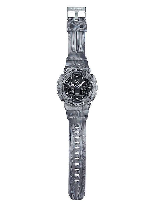 นาฬิกา Casio G-Shock Limited model Marble Camouflage series รุ่น GA-100MM-8A ของแท้ รับประกัน 1 ปี