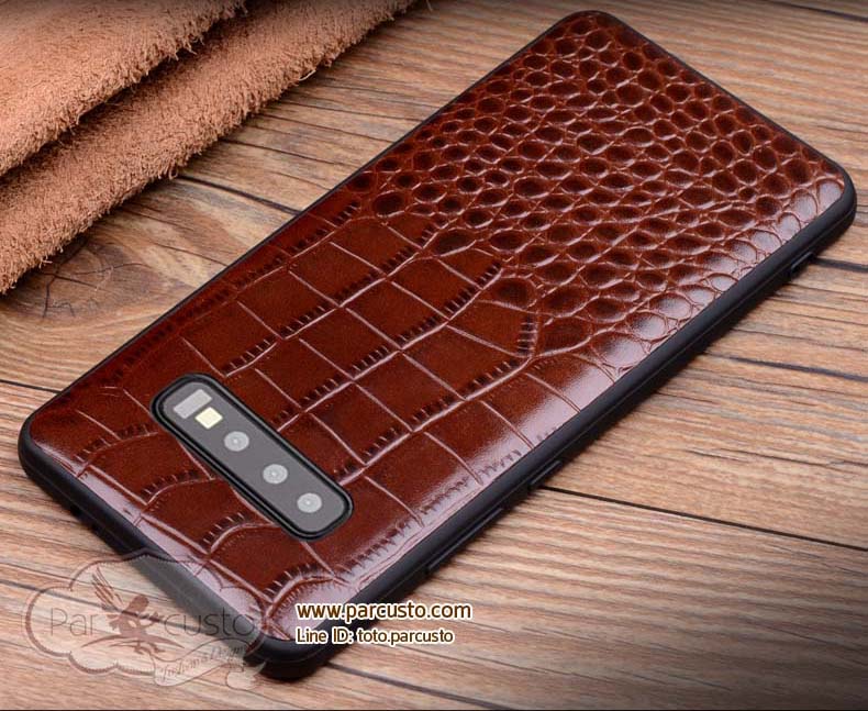 เคสฝาหลังหนังแท้ Samsung Galaxy S10e, S10 และ S10 Plus (กรุณาระบุรุ่น) จาก Wobiloo [Pre-order]