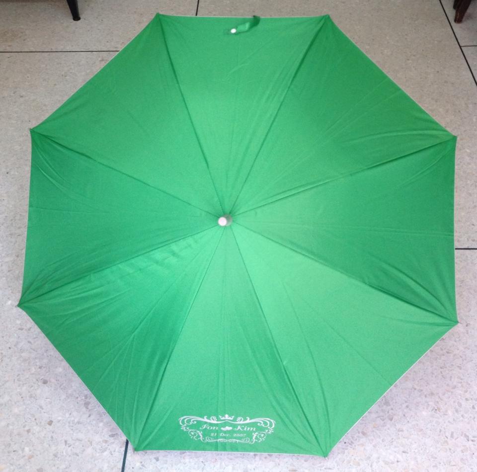 ร่มยาวตอนเดียว 22 นิ้ว ออโต้เปิด ผ้าUV โครงโลหะ ปลอกPVC สกรีนโลโก้