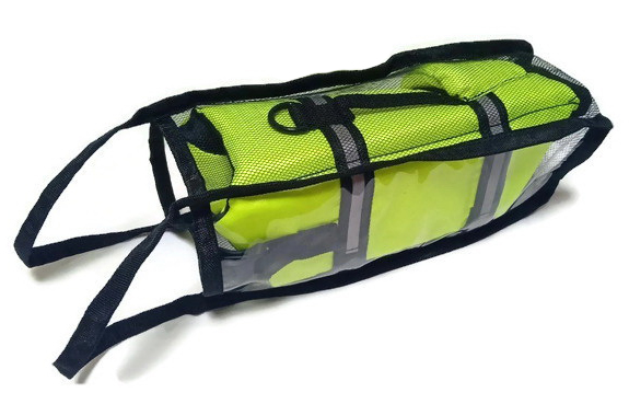 เสื้อชูชีพสุนัขแบบหางฉลาม สีเขียว