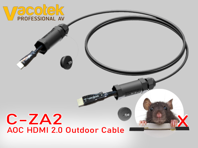 VACOTEK ZA4 Fiber HDMI 2.0 Armoring Waterproof Outdoor Cable