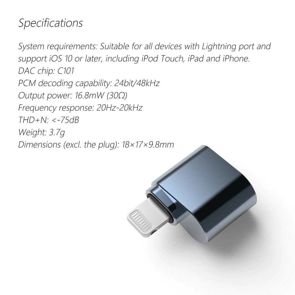 ขาย DD TC35i 2022 แจ็คแปลง Lightning ให้รองรับหูฟัง 3.5mm มาตรฐาน