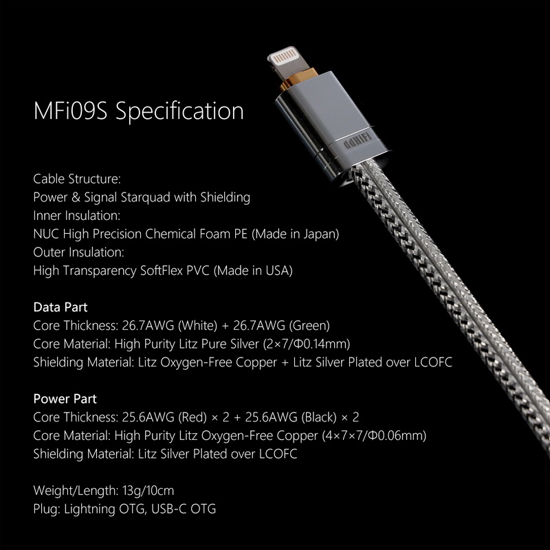 ขาย DD MFI09S สายแปลง Lightning เป็น Type-C OTG สำหรับเครื่องเสียง
