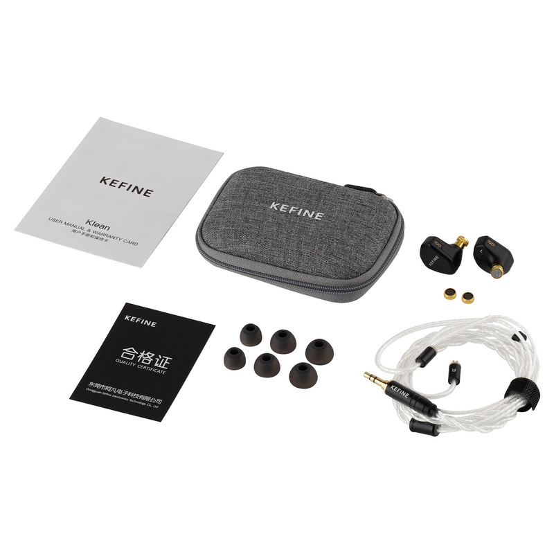 KEFINE Klean หูฟัง IEMs ไดรเวอร์ Dynamic สายชุบเงิน เปลี่ยนท่อนำเสียงได้ ประกันศูนย์ไทย