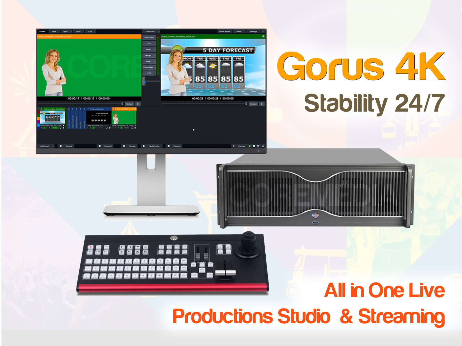 Gorus 4K Universe Of Live Productions Studio & Streaming
