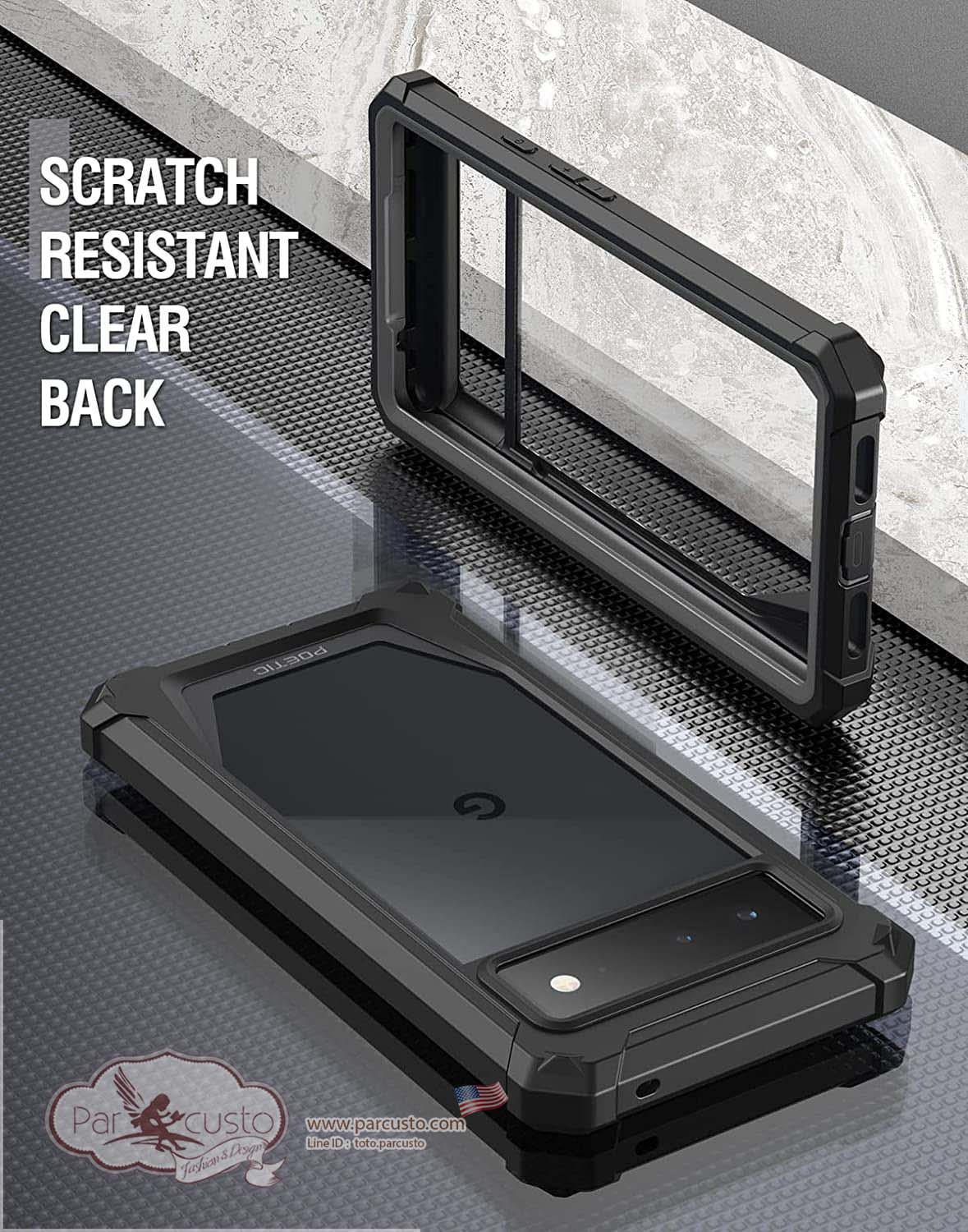 เคสกันกระแทก Google Pixel 6 [Guardian Series] จาก Poetic (Pre-order USA)