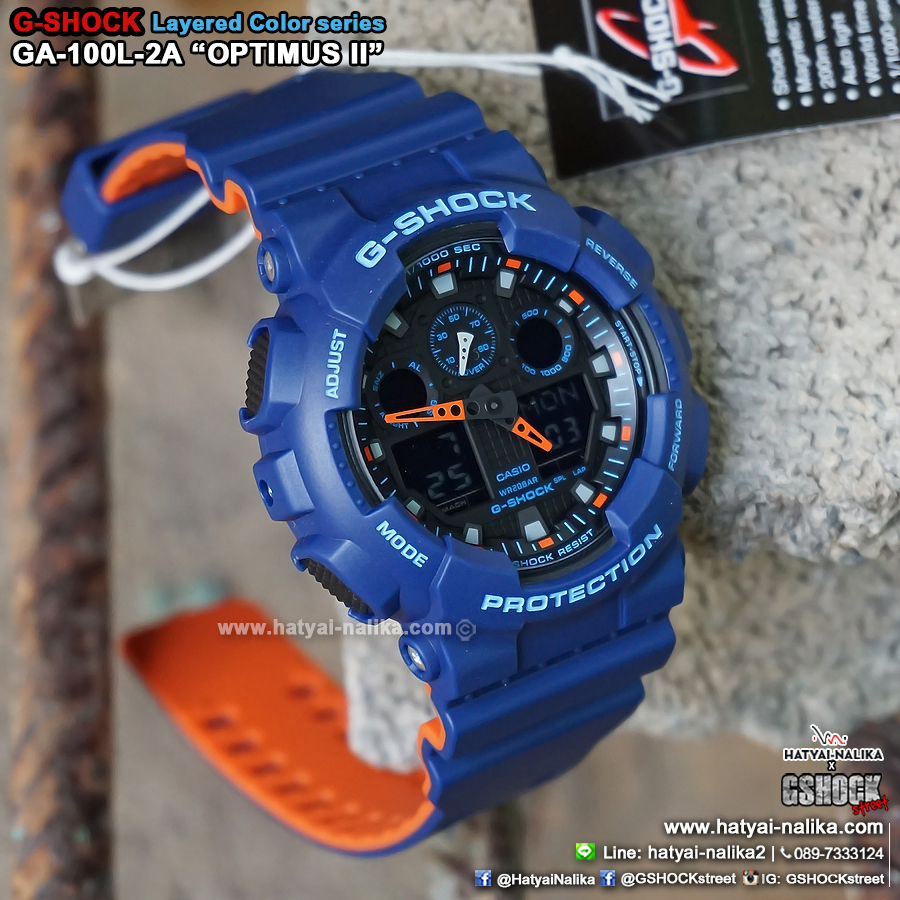 นาฬิกา Casio G-Shock Limited Layered Color series รุ่น GA-100L-2A (Optimus Prime 2) ของแท้ รับประกัน1ปี