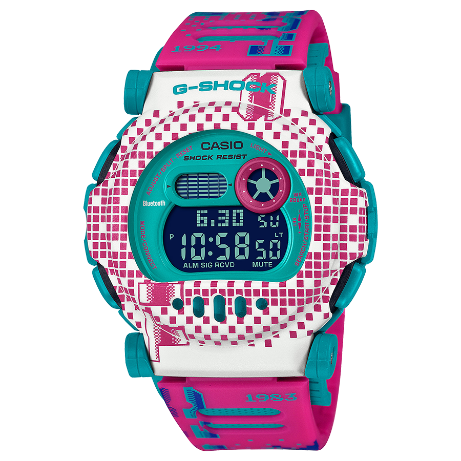 นาฬิกา Casio G-SHOCK Bluetooth G-B001RG Retro Game Graphic รุ่น G-B001RG-4 ของแท้ รับประกัน1ปี