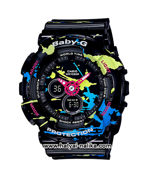 นาฬิกา Casio Baby-G BA-120SPL Splatter Pattern series รุ่น BA-120SPL-1A ของแท้ รับประกัน1ปี
