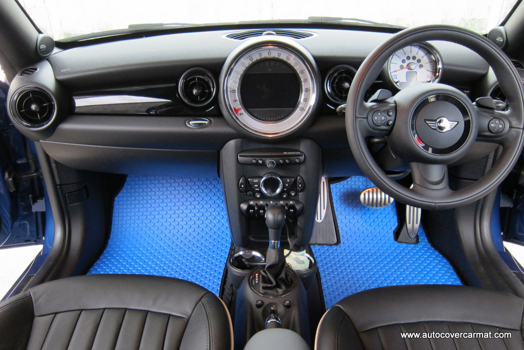 พรมปูพื้นรถยนต์ พรมกระดุม รถ MINI COOPER COUPE รหัส R 58 ชุดพรมพื้น จำนวน 4 ชิ้น