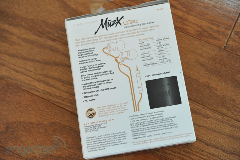 ขายหูฟัง Altec Lansing MUZX Ultra รุ่นพี่ใหญ่ หูฟังพร้อมไมค์และรีโมท รับสาย เปลี่ยนเพลงได้ คุณภาพเสียงระดับHD