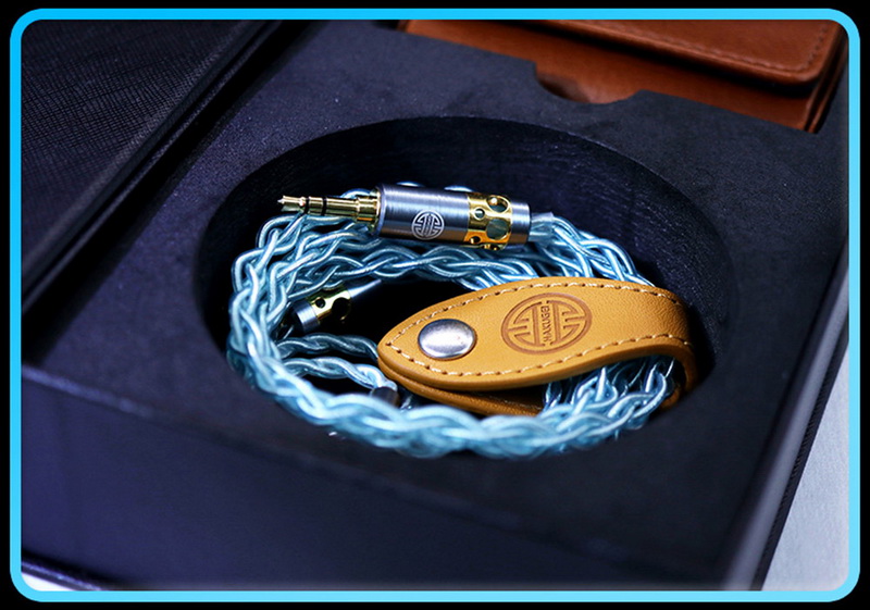 ขาย Hakugei Galaxy สายอัพเกรดหูฟัง Litz 6N OCC ชุบเงิน หุ้มฉนวนใส PE สีฟ้า