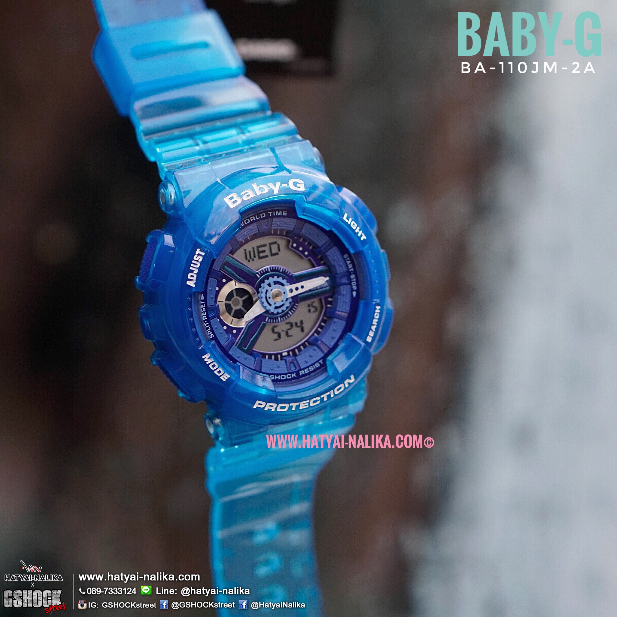 นาฬิกา Casio Baby-G BA-110JM Jelly Marine series รุ่น BA-110JM-2A ของแท้ รับประกัน1ปี