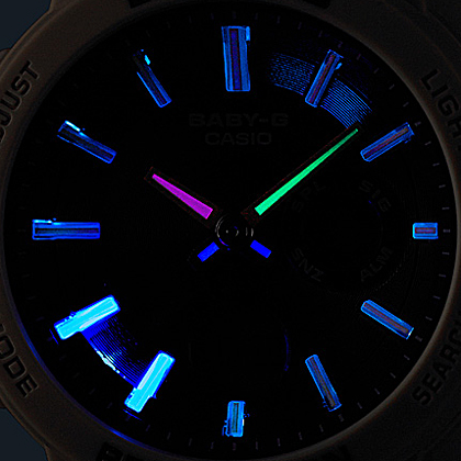 นาฬิกา Casio Baby-G Neon Illuminator Special model BGA-255 Wonderer series รุ่น BGA-255-5A ของแท้ รับประกัน1ปี
