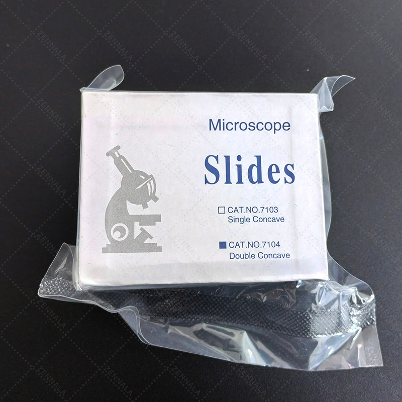 กระจกสไลด์ Microscope แบบ 2 หลุม Double Concave