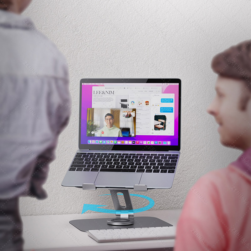 ที่วางโน๊ตบุ๊ค ขาตั้งไอแพด Aluminium【รุ่น L04】มี 2 แบบให้เลือก หมุนแกนได้ 360° | Labtop Stand