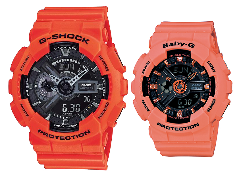 นาฬิกา คาสิโอ Casio G-Shock x Baby-G เซ็ตคู่รัก รุ่น GA-110MR-4A x BA-111-4A2 Pair set ของแท้ รับประกัน 1 ปี