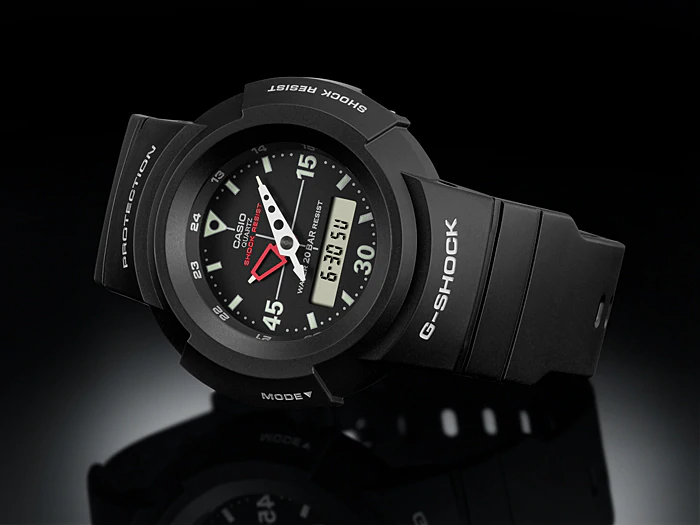 นาฬิกา Casio G-Shock ANALOG-DIGITAL AW-500 series รุ่น AW-500E-1E ของแท้ รับประกัน1ปี