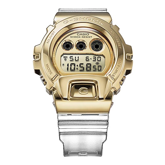 ‼️SALE‼️นาฬิกา Casio G-SHOCK Special Color SKELETON GOLD series รุ่น GM-6900SG-9 ของแท้ รับประกัน1ปี