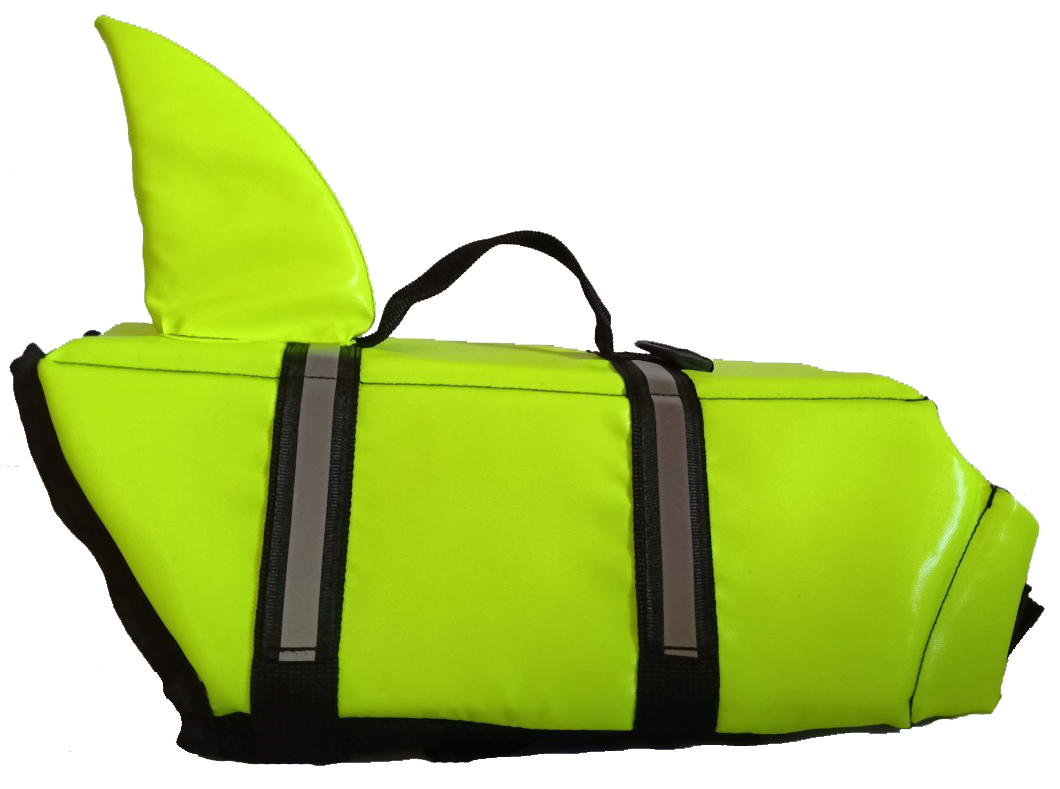 เสื้อชูชีพสุนัขแบบหางฉลาม สีเขียว