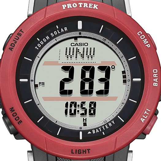 นาฬิกา คาสิโอ Casio PRO TREK PRG-30 Series รุ่น PRG-30B-4 สายผ้า ของแท้ รับประกัน 1 ปี