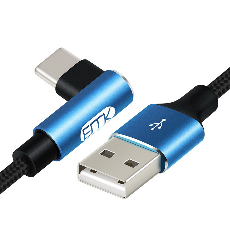 ขาย ERTK TypeC สายชาร์จ สายดาต้า สำหรับมือถือ TypeC รองรับไฟ 2A หัวงอ