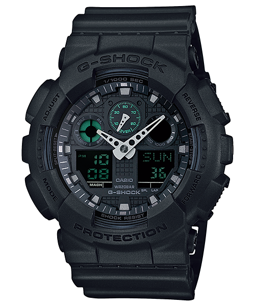นาฬิกา คาสิโอ Casio G-Shock Limited Military Black Series รุ่น GA-100MB-1A หายาก