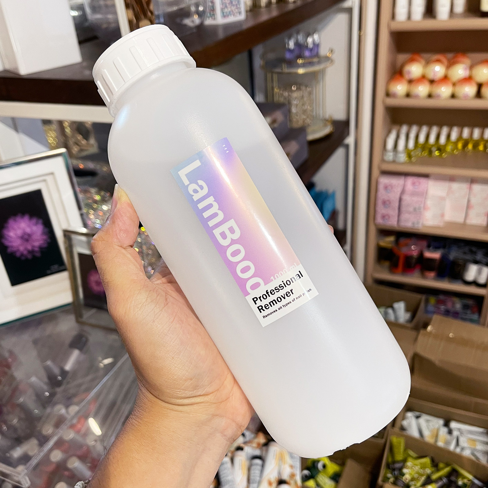 RamBooo น้ำยาล้างสีเจล / น้ำยาถอดอคลิลิค / น้ำยาล้างโพลีเจล 1000มล.