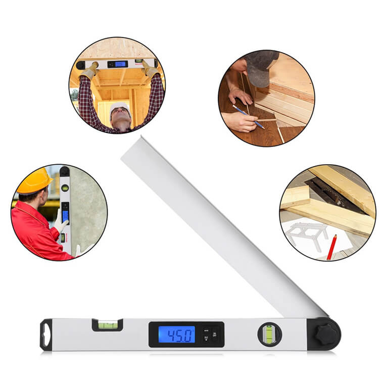 เครื่องวัดองศา digital ระดับน้ำ 2 ระดับ 0-230 องศา (D รุ่น ระดับน้ำไม้ฉาก)