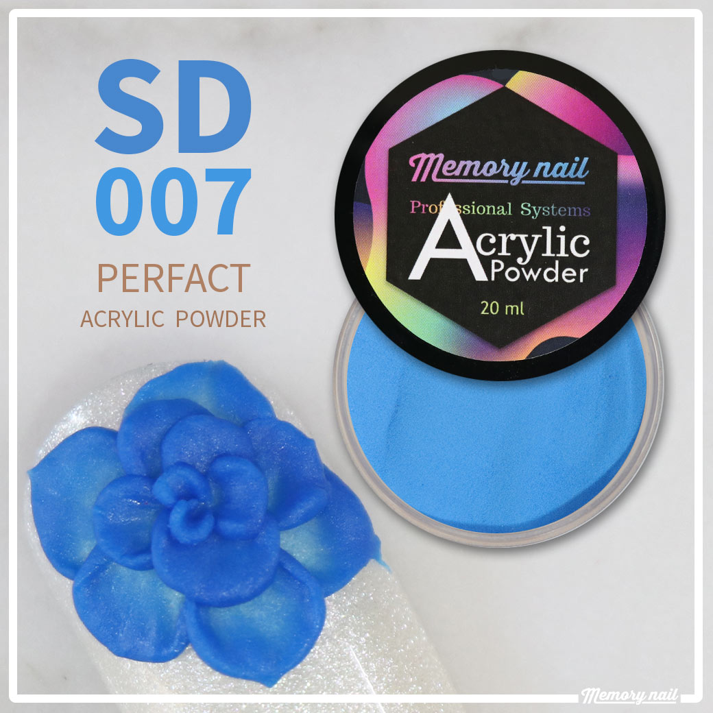 ผงอะคริลิค สีน้ำเงิน รหัส SD-007 ขนาด 20 ml รุ่น PERFACT ซีรีย์