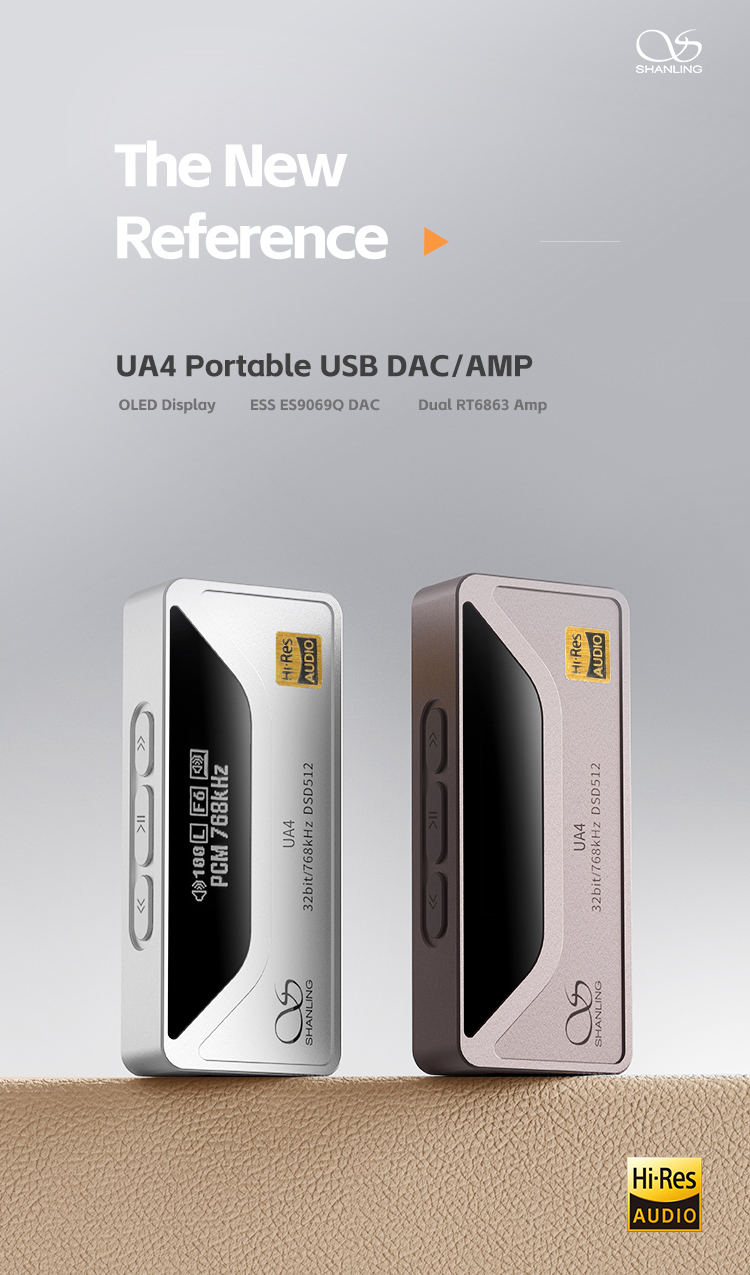 Shanling UA4 DAC/AMP พกพา ชิป ESS ES9069Q + Dual RT6863 ประกันศูนย์ไทย