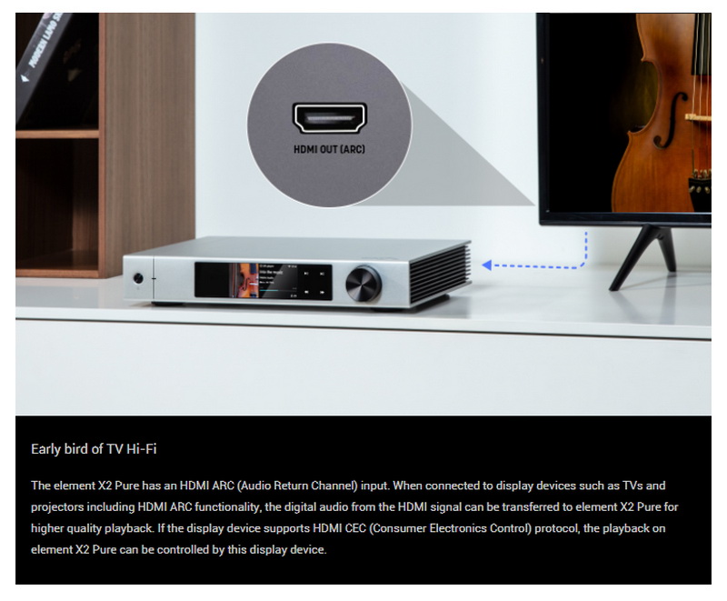 Matrix Audio Element X2 Pure Music Streamer เครื่องเล่นเพลงเครือข่ายแบบตั้งโต๊ะ ประกันศูนย์ไทย