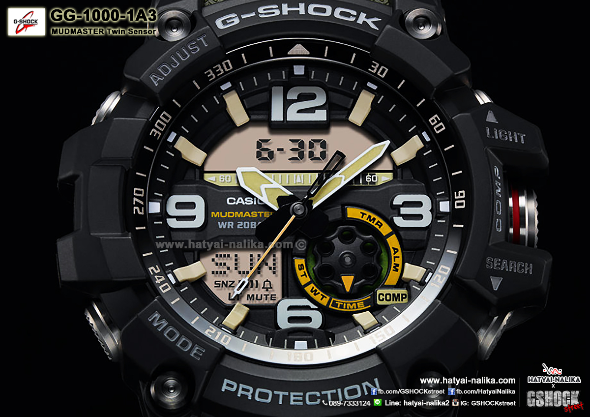 นาฬิกา Casio G-Shock MUDMASTER Twin Sensor รุ่น GG-1000-1A3 ของแท้ รับประกัน1ปี