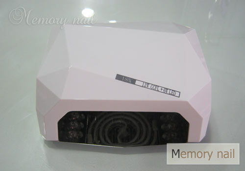 เครื่องอบเจล LED/UV ทรงเหลี่ยมเพชร สีขาว
