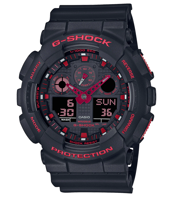 นาฬิกา Casio G-Shock Special color Burning Red series รุ่น GA-100BNR-1A ของแท้ รับประกัน1ปี