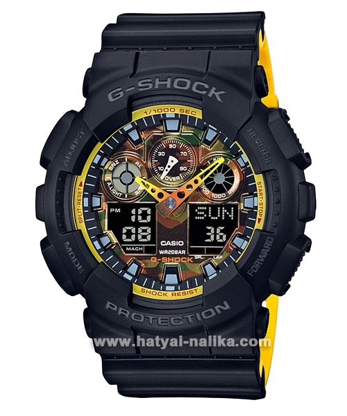 นาฬิกา Casio G-Shock Special color BLACK & YELLOW color series รุ่น GA-100BY-1A ของแท้ รับประกัน1ปี