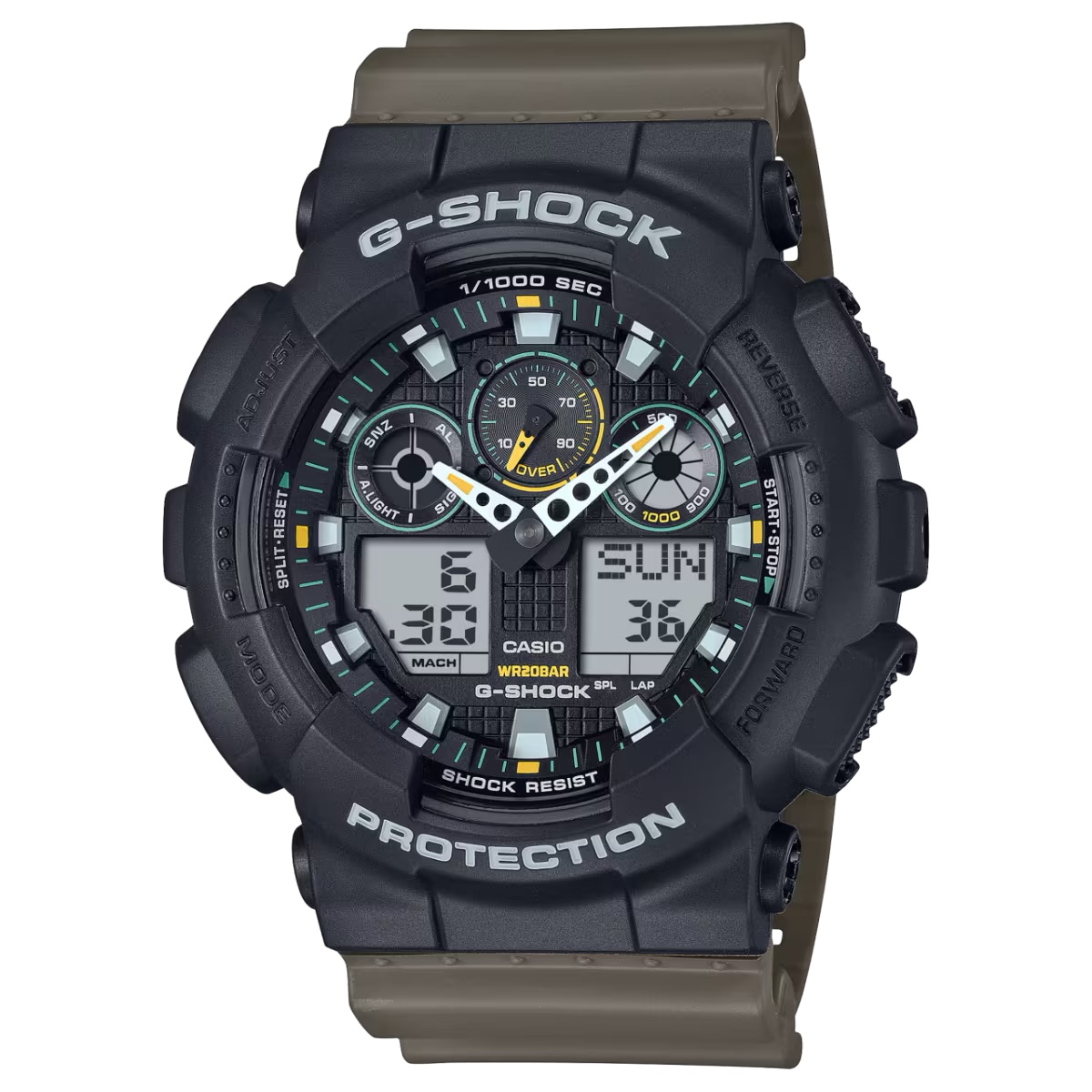 นาฬิกา Casio G-Shock Special Color Two Tone Color Utility series รุ่น GA-100TU-1A3 ของแท้ รับประกัน1ปี