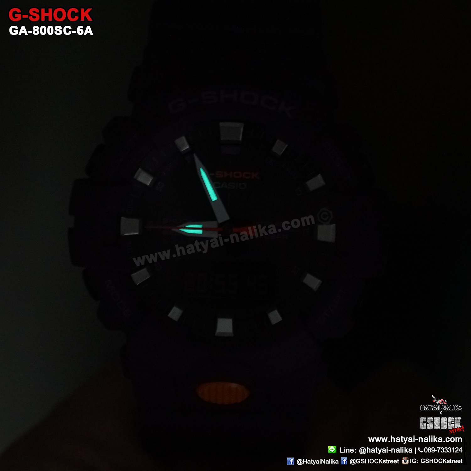 นาฬิกา Casio G-Shock ANALOG-DIGITAL GA-800SC Sporty Color series รุ่น GA-800SC-6A “ธานอส THANOS” ของแท้ รับประกัน1ปี
