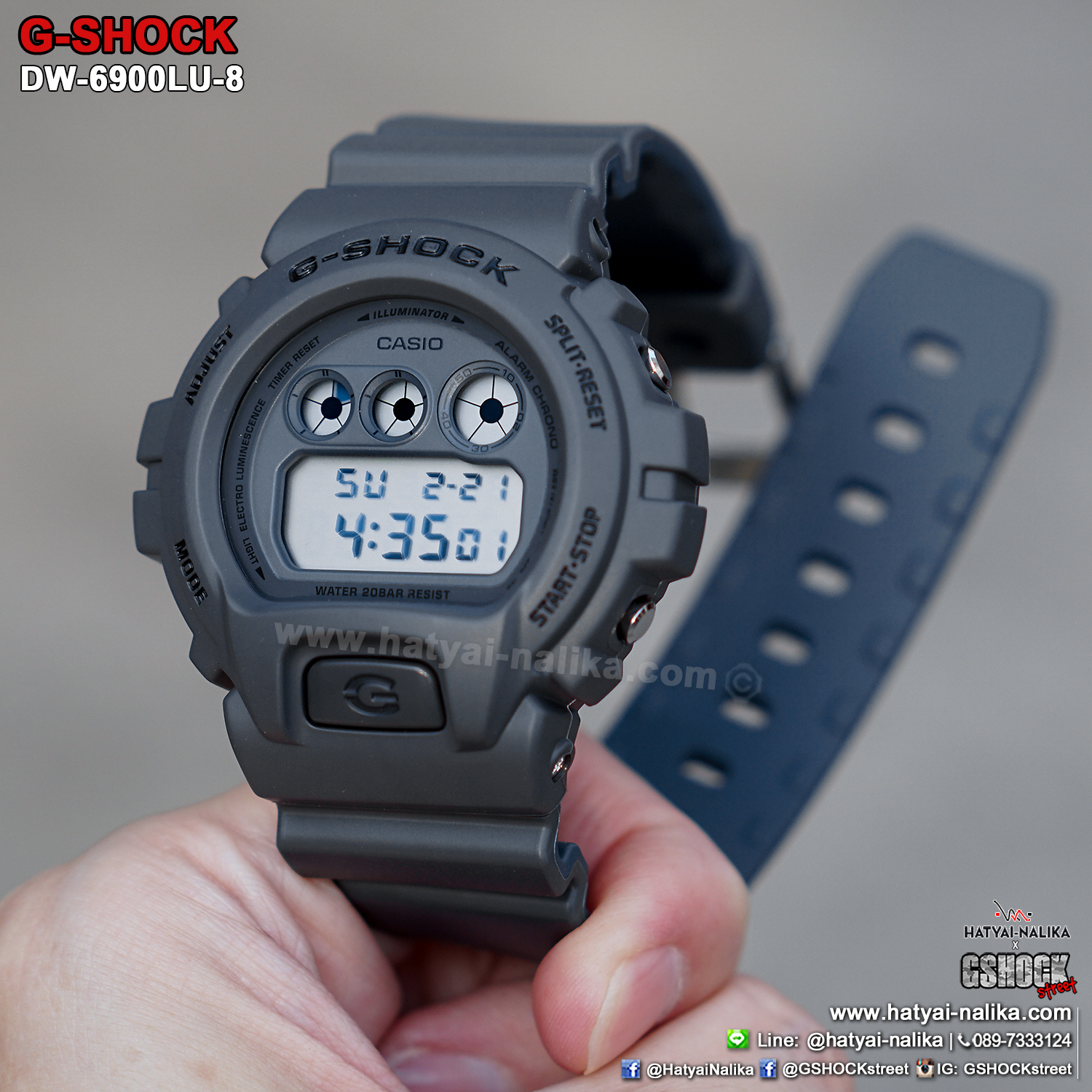 นาฬิกา Casio G-Shock DW-6900LU Layered Color Utility series รุ่น DW-6900LU-8 ของแท้ รับประกัน1ปี