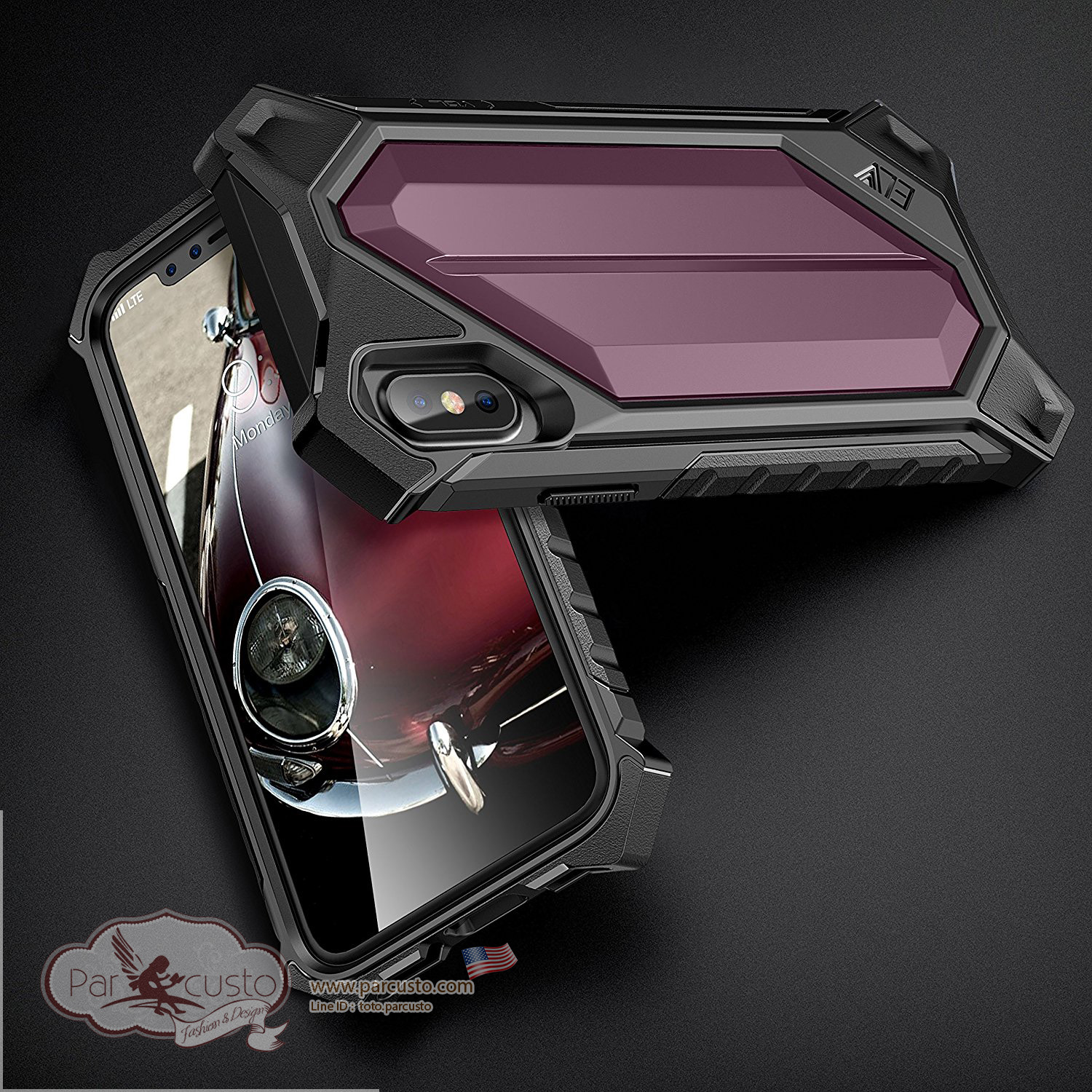 เคสกันกระแทก Apple iPhone X [Rugged Armor Hybrid] จาก ELV [Pre-order USA]