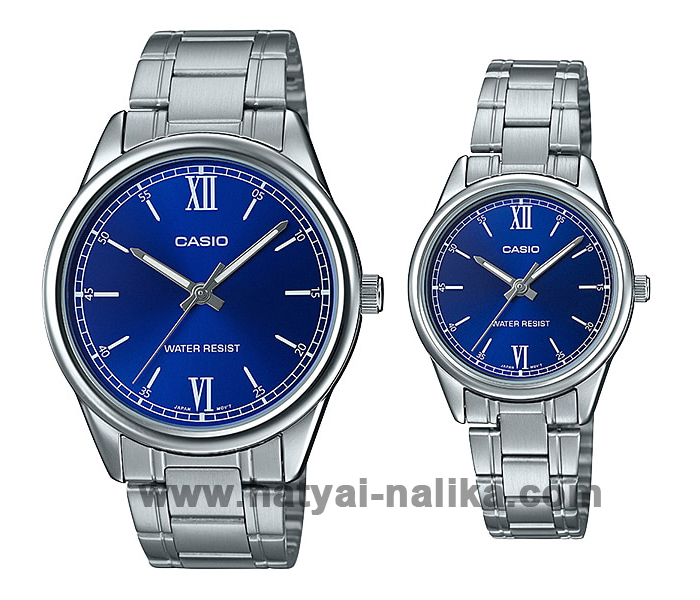 นาฬิกา คาสิโอ Casio SETคู่รัก รุ่น MTP-V005D-2B1+LTP-V005D-2B2 ของแท้ รับประกัน 1 ปี